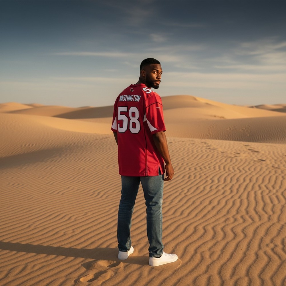 Nike Arizona Cardinals Daryl Washington #58 NFL Jersey Mens Large Red On Field